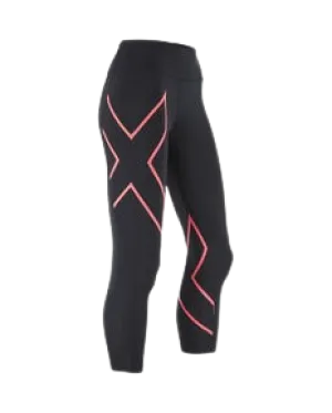 2XU Mid-Rise Comp 7/8 Tights - Womens - Blk/Flp