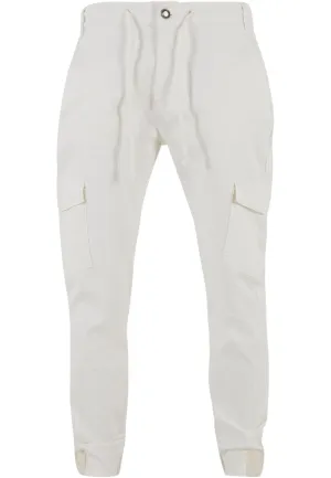 2Y Studios Tapered Cargo Pants, Cream