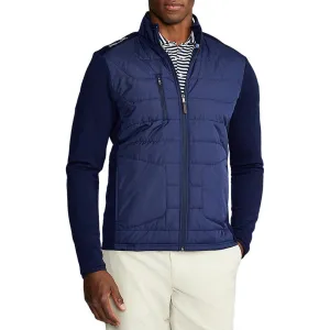 RLX Ralph Lauren Cool Wool Full Zip Golf Jacket - French Navy